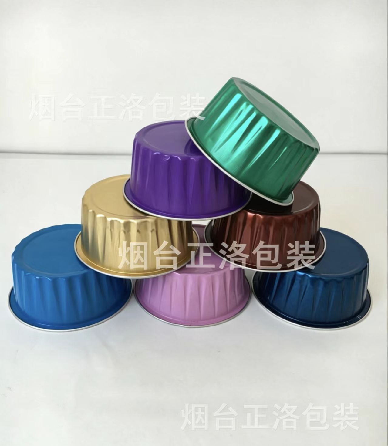 colorful aluminium foil containers